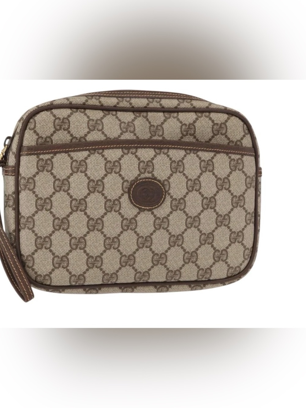 Gucci GG Supreme Clutch Wristlet